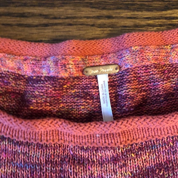 Free People Pink Cropped Sweater, M - Picture 5 of 6